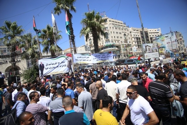 بالصور: اعتصام للاسرى المحررين وسط رام الله للمطالبة بحقوقهم